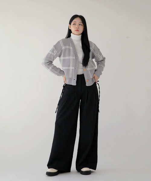 「UNE MANSION」 ニットカーディガン FREE ミント レディース_画像2