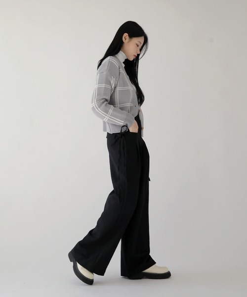 「UNE MANSION」 ニットカーディガン FREE ミント レディース_画像3