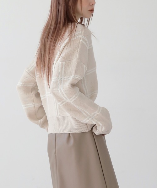 「UNE MANSION」 ニットカーディガン FREE ミント レディース_画像9