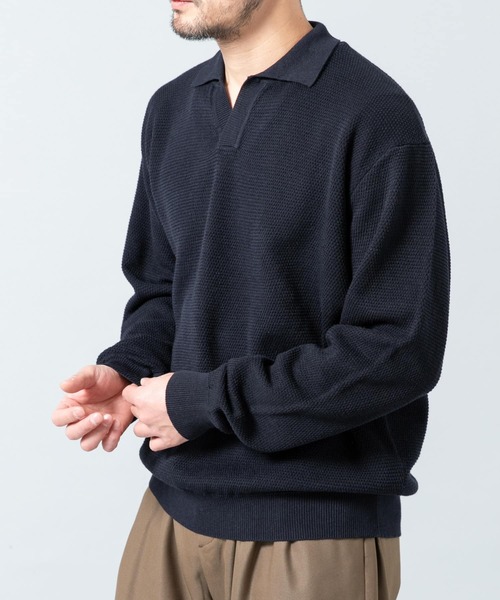 URBAN RESEARCH ROSSO MEN ポロシャツ 変形カノコスキッパー