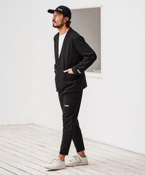 felkod ジャケット ノーカラージャケット mj10565- Light Oxford