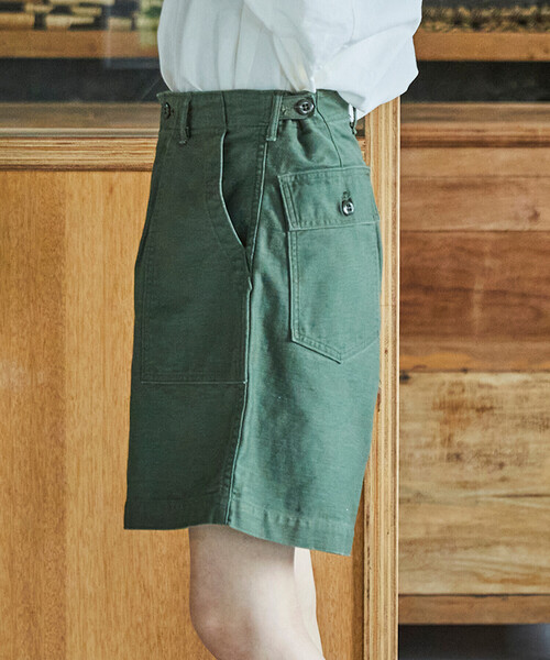orSlow オリーブグリーン ショートパンツ M orSlow オアスロウ 01-7002-16 FATIGUE SHORT PANTS