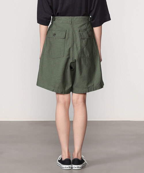 orSlow オリーブグリーン ショートパンツ M orSlow オアスロウ 01-7002-16 FATIGUE SHORT PANTS