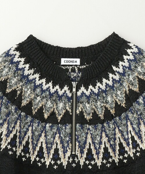 超話題新作 セーター Coohem ニット PO/ニット KNIT NORDIC 「COOHEM」 トップス