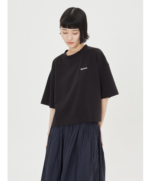 tシャツ JAPAN LIMITED” クロップド ワンポイントロゴ Tシャツ レディース Barbour tシャツ JAPAN LIMITED” クロップド ワンポイントロゴ T