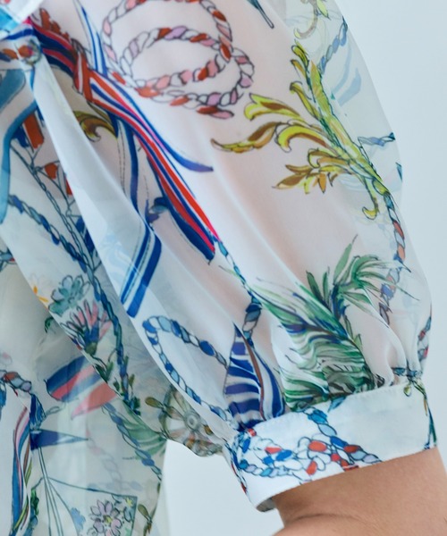 マリンPTリボンタイブラウス マリンPTリボンタイブラウス（シャツ/ブラウス）｜Audie a Muses