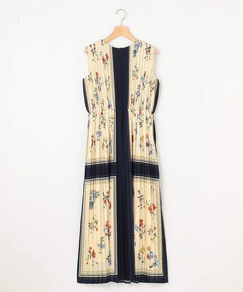 組曲（KUMIKYOKU） ワンピース スカーフパネルプリント ワンピース