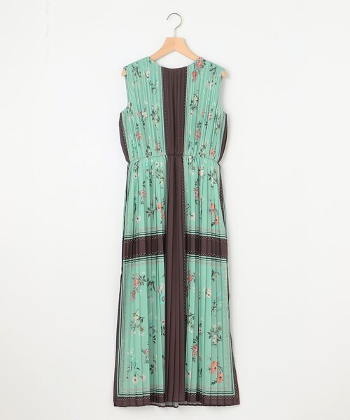 組曲（KUMIKYOKU） ワンピース スカーフパネルプリント ワンピース