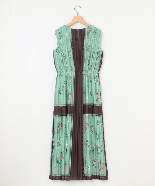 組曲（KUMIKYOKU） ワンピース スカーフパネルプリント ワンピース