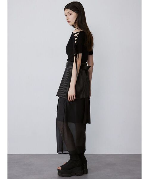 MURUA スカート 異素材MIXスリットスカート : ZOZOTOWN Yahoo!店