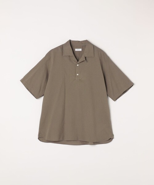 SHIPS any シャツ any:「洗濯機可能」コットン/リネン オープンカラー