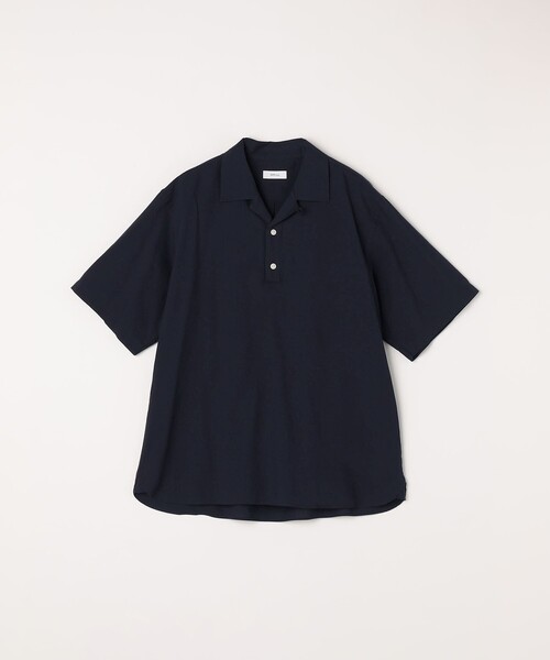 SHIPS any シャツ any:「洗濯機可能」コットン/リネン オープンカラー