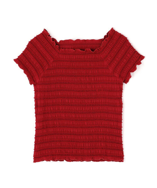 tシャツ シャーリングコンパクトカットソー レディース NATURAL BEAUTY BASIC tシャツ シャーリングコンパクト