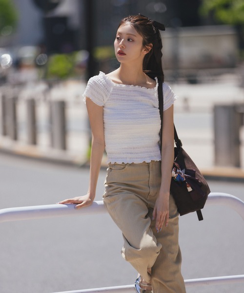 NATURAL BEAUTY BASIC tシャツ シャーリングコンパクト