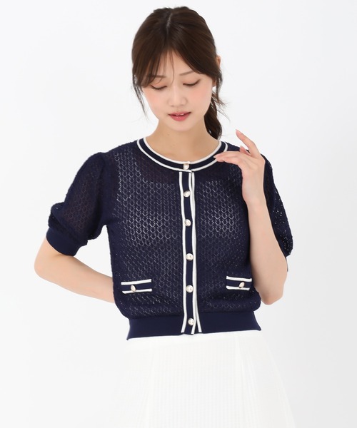 BLAMINK - machatt♡2024AW新作! ノーブルブラッシュカーディガン 新品未開封 ミッシュマッシュ MISCH MASCH 2025春夏新作 透かし柄