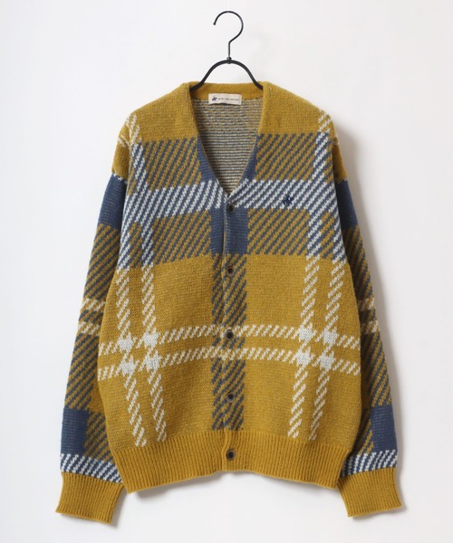 「BEVERLY HILLS POLO CLUB」 ニットカーディガン L イエロー系その他 レディース_画像8