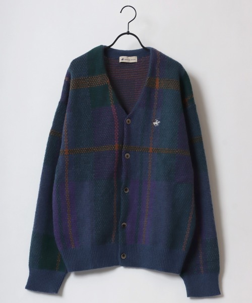 「BEVERLY HILLS POLO CLUB」 ニットカーディガン L イエロー系その他 レディース_画像9