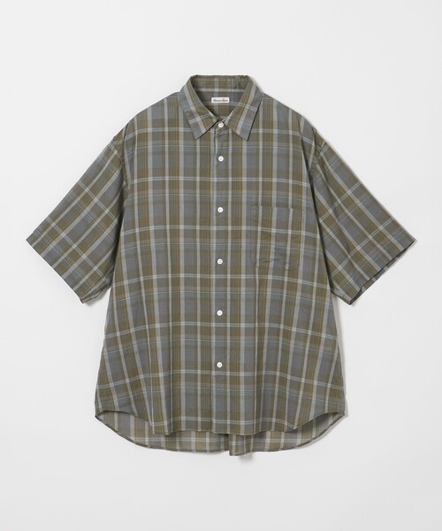新品　steven alan チェック柄 半袖シャツ STEVEN ALAN シャツ 「Steven Alan」 シアー マドラスチェック