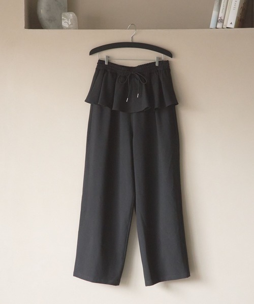 ワイドパンツ パンツ 「eL」Frill Easy Pants/498733 レディース