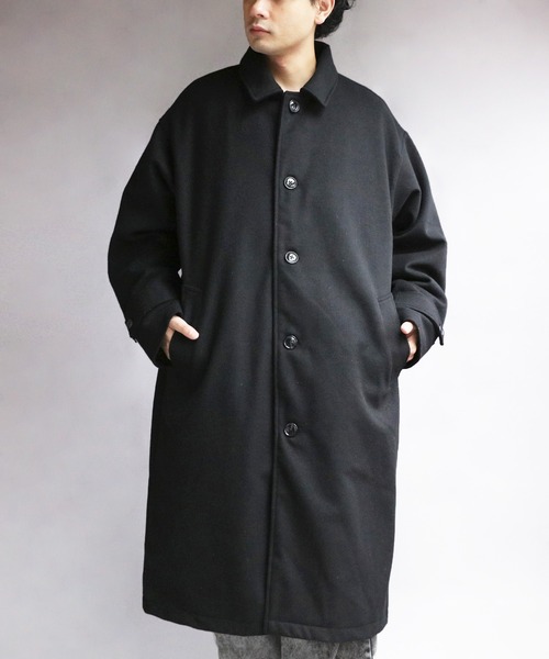 NEVERTRUST ブラック チェスターコート サイズ2 8 「8(eight)」 チェスターコート MEDIUM ブラック メンズ