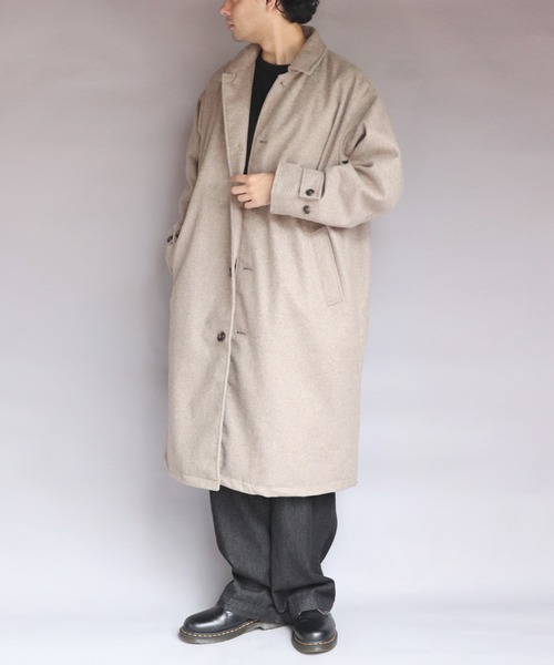 8 「8(eight)」 チェスターコート MEDIUM ブラック メンズ