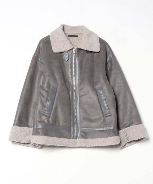 EMODA（エモダ） ブルゾン FREE グレー レディース : ZOZOTOWN Yahoo