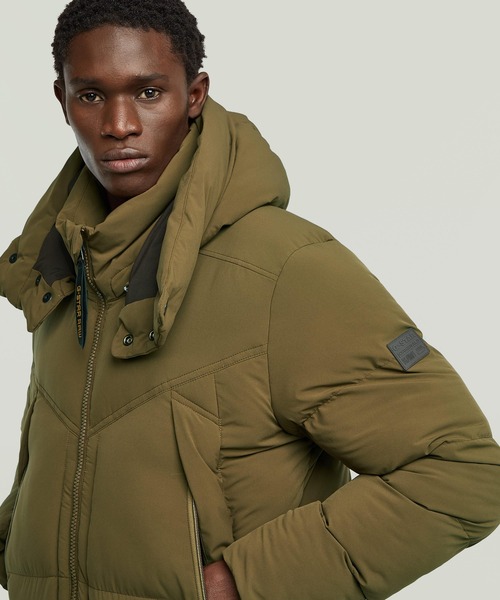 かっぱぬーどる G-STAR RAW ダウンジャケット ダウン G-WHISTLER PADDED HOODED JACKET