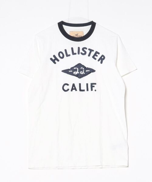 Hollister Co. ストライプ ロゴ入 半袖 Tシャツ 送関込 Hollister Co. ストライプ ロゴ入 半袖 Tシャツ 送関込