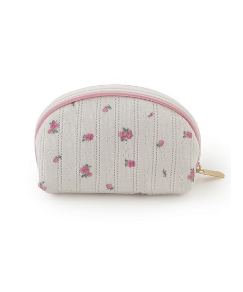 gelato pique（ジェラートピケ） ポーチ リトルローズ柄針抜き