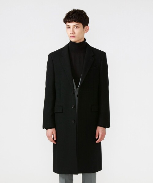 LOVELESS（ラブレス）チェスターコート LOVELESS（ラブレス） チェスターコート M ブラック メンズ : ZOZOTOWN