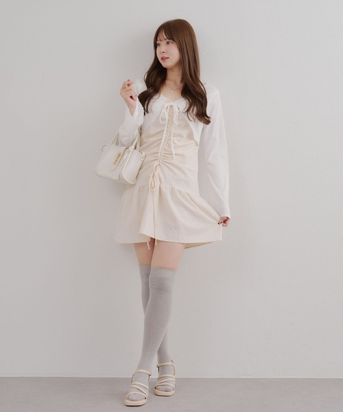 ANOTHER BRANCH OLIVE des ワンピース ボレロ×キャミチュニック