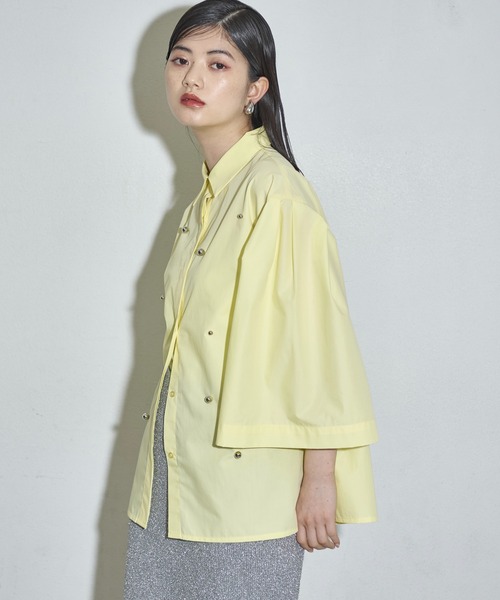 「INDIVI」 7分袖ブラウス 13 レモンイエロー レディース 楽天市場】【30％OFF】ブラウス レディース 50代 7分袖 サッカー