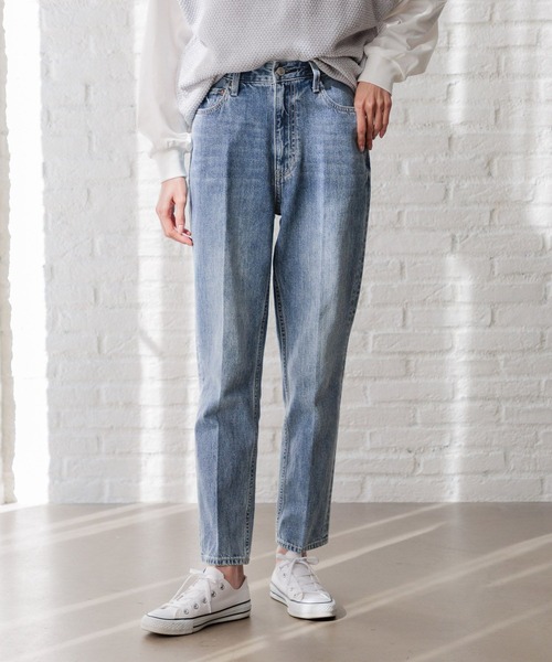 「GLOBAL WORK」 デニムパンツ LARGE ブルー系その他 レディース