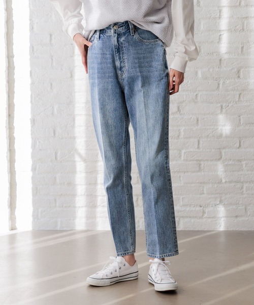 「GLOBAL WORK」 デニムパンツ LARGE ブルー系その他 レディース