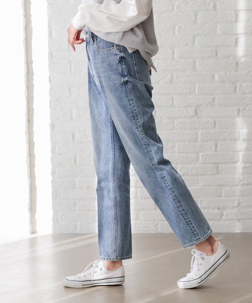 「GLOBAL WORK」 デニムパンツ LARGE ブルー系その他 レディース