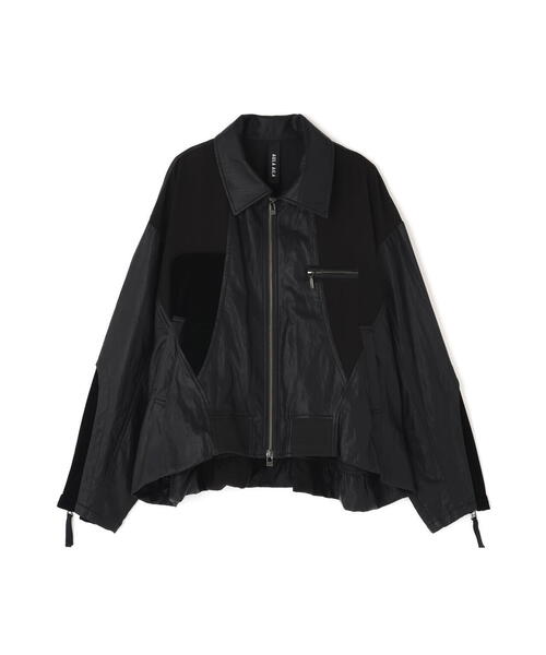 AULA AILAアウラアイラのリバーシブルフードジャケット黒未使用タグ付き AULA AILA（アウラ アイラ） ダウンコート ダウンジャケット ショート