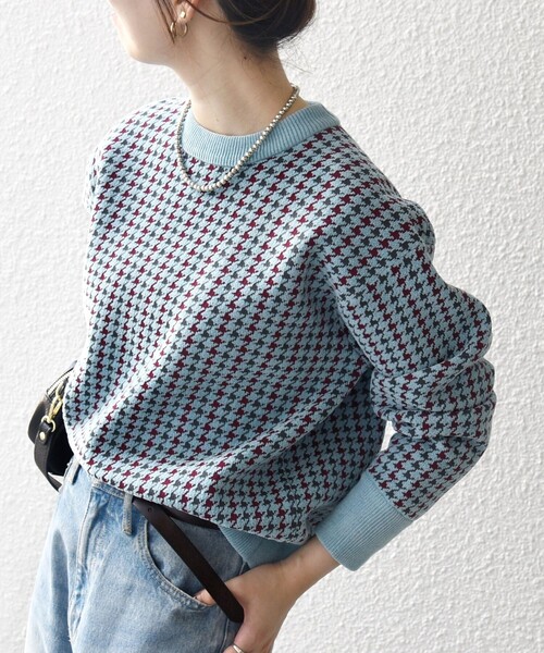 SHIPS any ニット セーター any:「手洗い可能」モールヤーン クルー