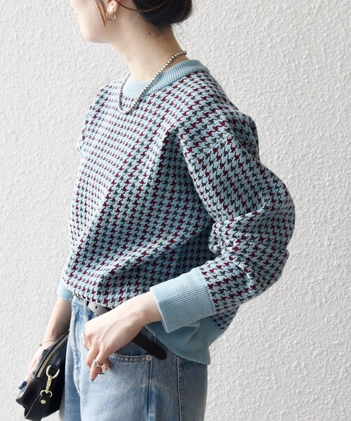 SHIPS any ニット セーター any:「手洗い可能」モールヤーン クルー