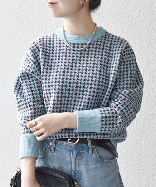 SHIPS any ニット セーター any:「手洗い可能」モールヤーン クルー