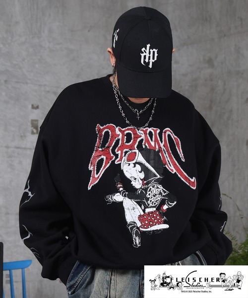 BETTY BOOP（ベティ ブープ） トレーナー スウェット AW 裏起毛 クルー