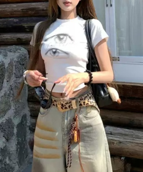 「CELENA BEATS」 半袖Tシャツ M ホワイト レディース_画像4