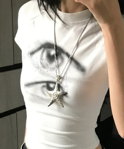 「CELENA BEATS」 半袖Tシャツ M ホワイト レディース_画像9