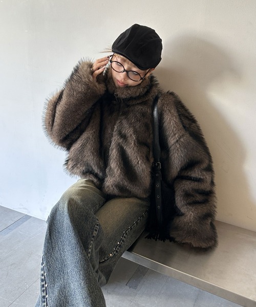 DAIYA（ダイヤ） ブルゾン アウター スタンドネック ダブルジップ