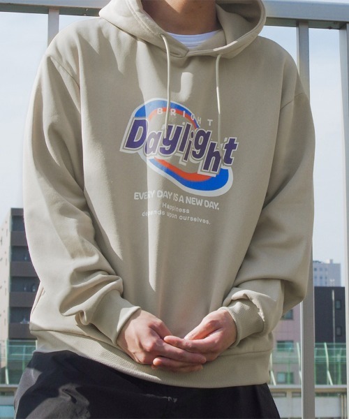 パーカー 「spiritoso」daylight ビッグプリント 裏起毛パーカー レディース メンズ | spiritoso | 03