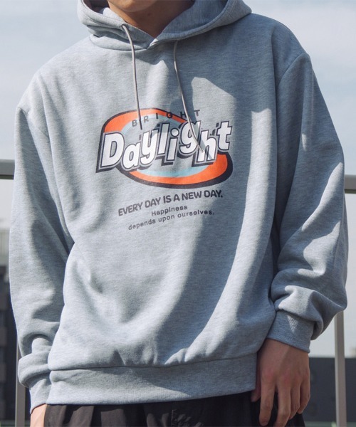 パーカー 「spiritoso」daylight ビッグプリント 裏起毛パーカー レディース メンズ | spiritoso | 02