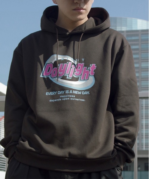 パーカー 「spiritoso」daylight ビッグプリント 裏起毛パーカー レディース メンズ | spiritoso | 06