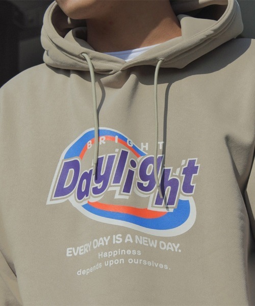 パーカー 「spiritoso」daylight ビッグプリント 裏起毛パーカー レディース メンズ | spiritoso | 16