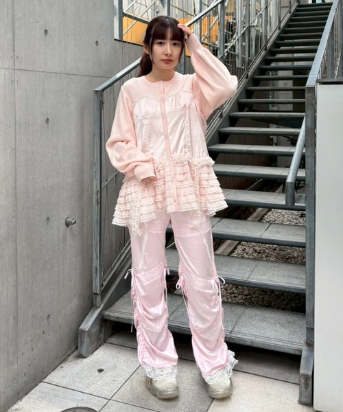 新品✨️CANDY STRIPPE 現行品 CORSET KNIT カーディガン RABBIT FLOWER KNIT CARDIGAN | Candy Stripper（キャンディ トップス