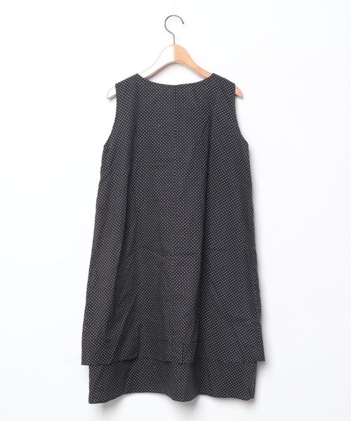 mizuiroind（ミズイロインド） ドット柄ノースリーブワンピース