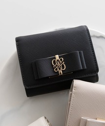 RANDA（ランダ） 二つ折り財布 財布 モノグラムリボン二つ折り